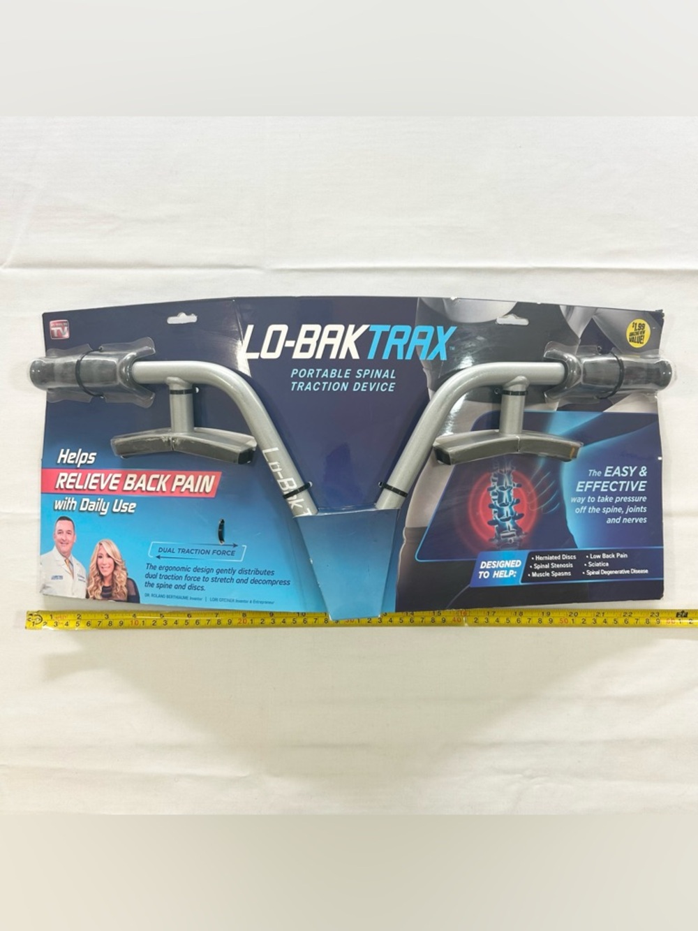 Lo-Bak Trax Portable Spinal Traction Device With Instructional DVD As Seen On TV
